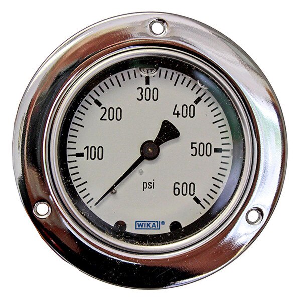 WIKA 2.5" 3-Hole Face Gauge 600PSI